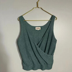 Anthropologie Pepin Lightweigh Cross Front Knit‎ Tank Size M